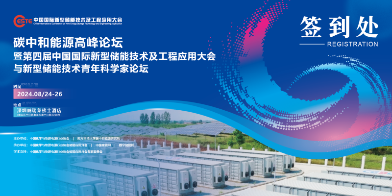 碳中和能源高峰論壇暨第四屆中國國際新型儲能技術及工程應用大會與新型儲能技術青年科學家論壇